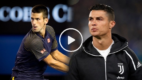 Novak Djokovic ve Cristiano Ronaldo'dan zıplama yarışması
