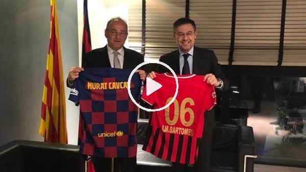 Murat Cavcav'dan Barcelona başkanı Bartomeu'ya ziyaret