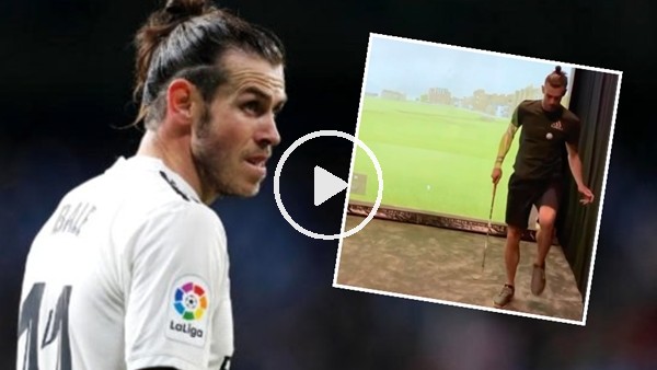 Gareth Bale karantina günlerini golf oynayarak geçiriyor