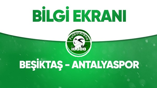 Beşiktaş - Antalyaspor Bilgi Ekranı (13 Haziran 2020)