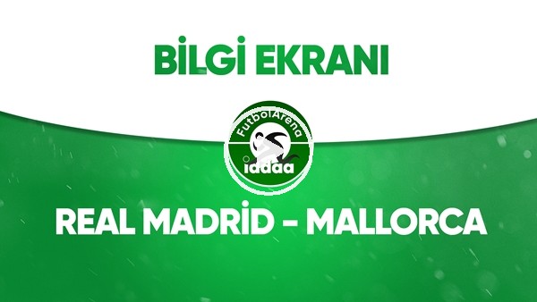 Real Madrid - Mallorca Bilgi Ekranı (24 Haziran 2020)