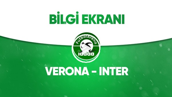 Verona - Inter Bilgi Ekranı (9 Temmuz 2020)