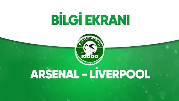 Arsenal - Liverpool Bilgi Ekranı (15 Temmuz 2020)