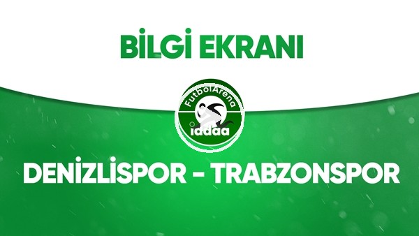 Denizlispor - Trabzonspor Bilgi Ekranı (13 Temmuz 2020)