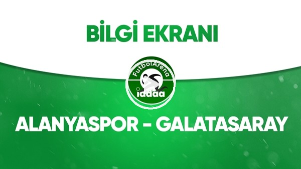 Aytemiz Alanyaspor - Galatasaray Bilgi Ekranı (8 Temmuz 2020)