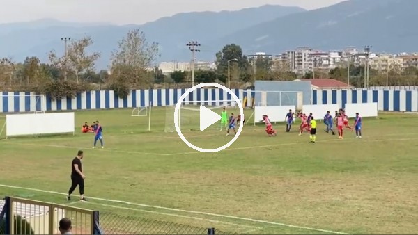 Karaman Belediyesporun son dakikada İskenderun FK'ya attığı gol