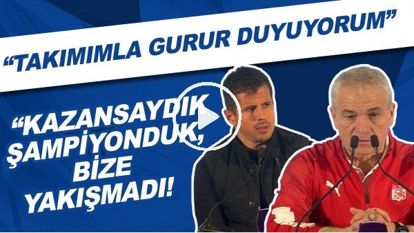 Emre Belözoğlu ve Rıza Çalımbay'ın açıklamaları! | "Bize yakışmadı!"