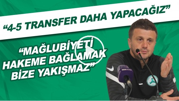 Giresunspor Teknik Direktörü Hakan Keleş: "Mağlubiyeti hakeme bağlamak bize yakışmaz"