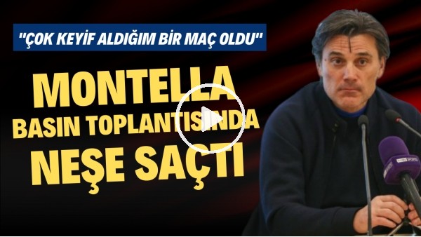 Adana Demirspor'da Montella basın toplantısında neşe saçtı: "Çok keyif aldığım bir maç oldu"