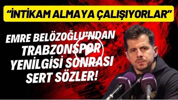 'Emre Belzöoğlu'ndan basın toplantısında sert sözler! "İntikam almaya çalışıyorlar"