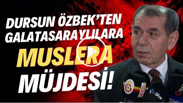 Dursun Özbek'ten Galatasaraylılara Muslera müjdesi!