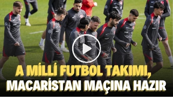 A Milli Futbol Takımı, Macaristan maçına hazır