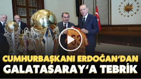 'Cumburbaşkanı Erdoğan: "Galatasaray şampiyon olmakla kalmadı Süper Lig rekorunu da kırdı"